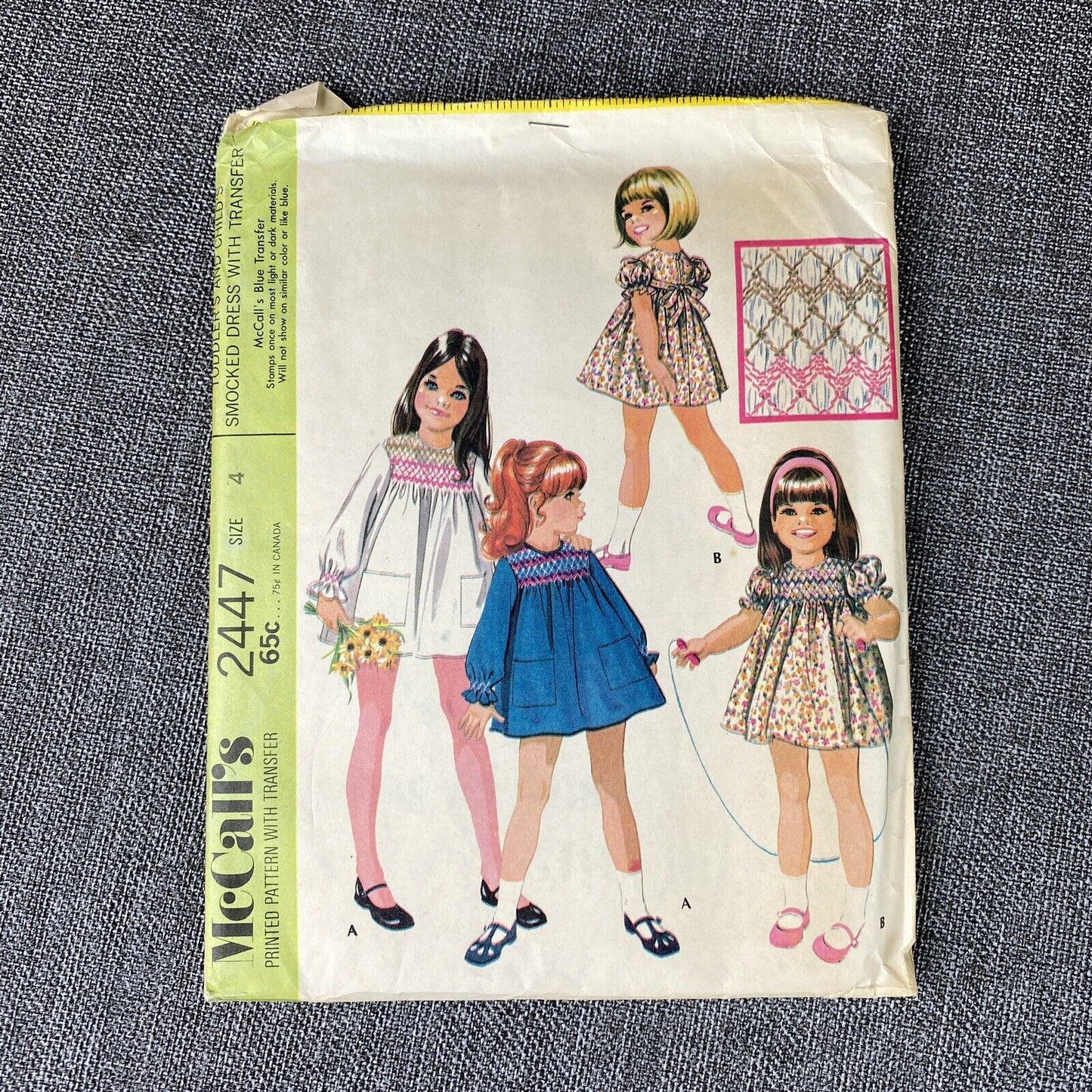 Lot Vintage Childs Pattern Sz 4 , Cut 1970s (Lot of 3)