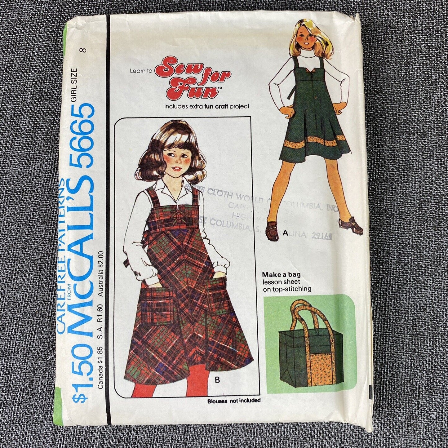 Lot Vintage Childs Pattern Sz 8 , Cut 1970s (Lot of 3)