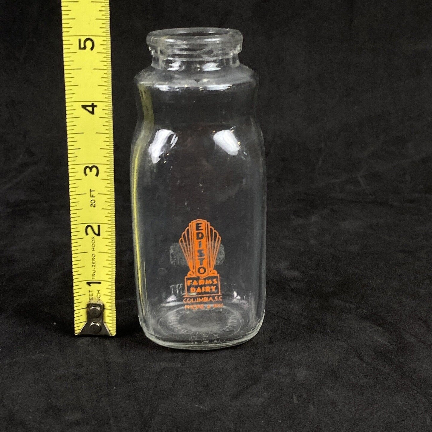 Vintage Edisto Farms Dairy 1/2 pint Bottle Columbia South Carolina