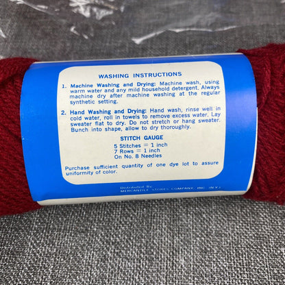 Vintage Wintuk First Lady 4 Ply Cranberry 8626 7 Skeins Machine Washable