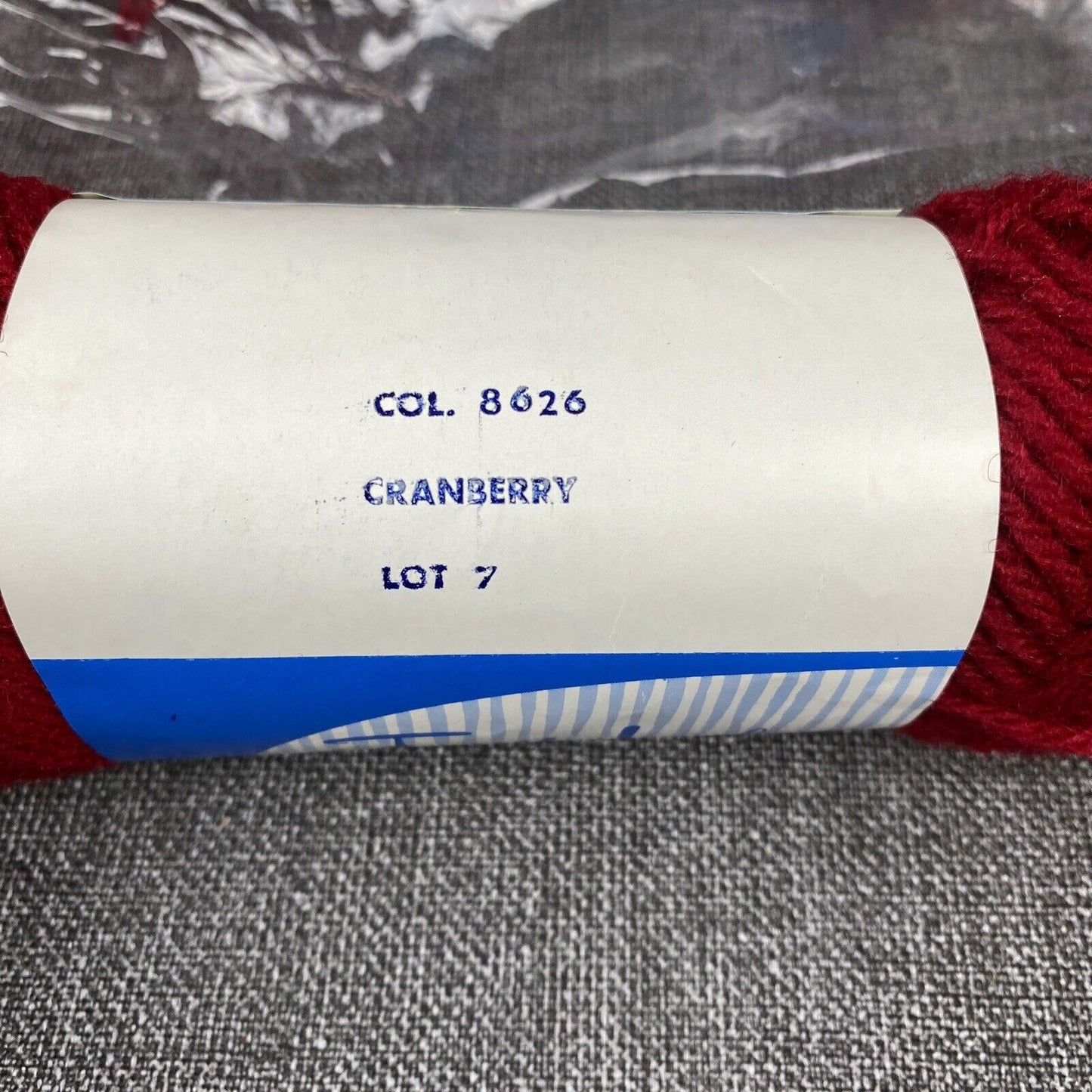 Vintage Wintuk First Lady 4 Ply Cranberry 8626 7 Skeins Machine Washable