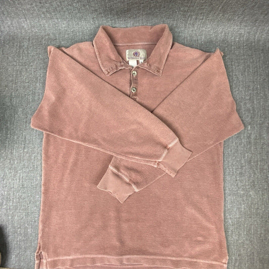 The Territory Ahead Long Sleeve Mauve 4 Button Mock Neck Size: M