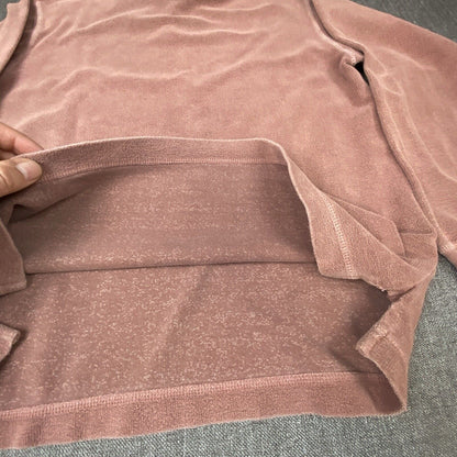 The Territory Ahead Long Sleeve Mauve 4 Button Mock Neck Size: M