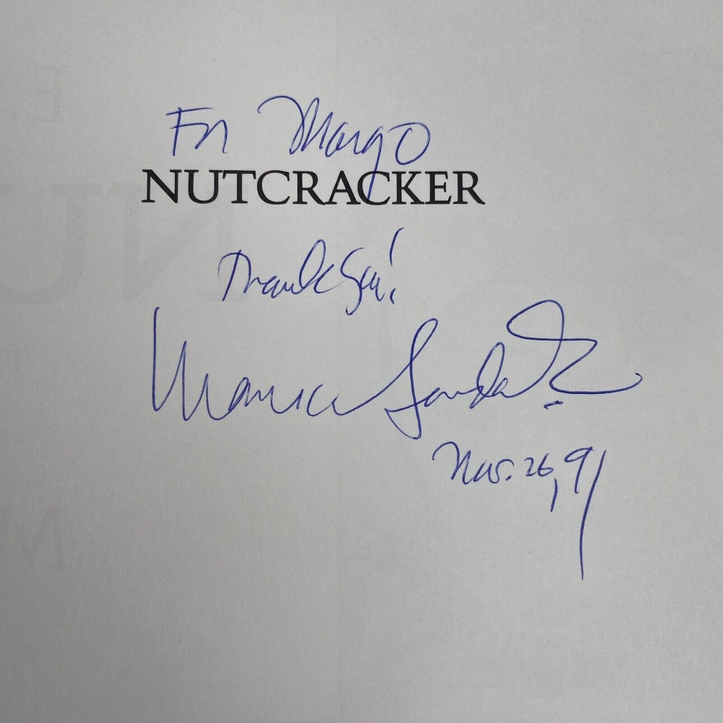 Nutcracker-E.T.A. Hoffmann-Maurice Sendak-6th printing DJ SIGNED