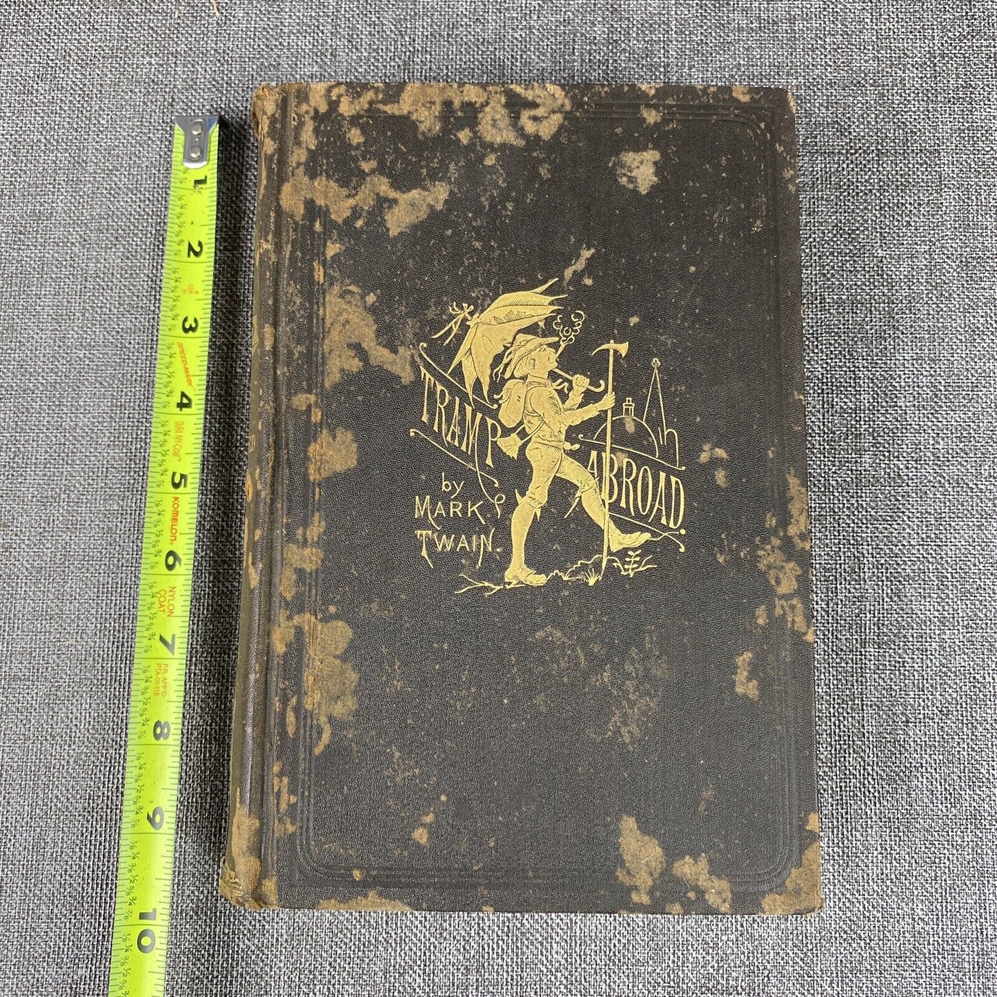 1st THUS "A Tramp Abroad" Mark Twain 1899 Illustrated HC American Publishing Co.