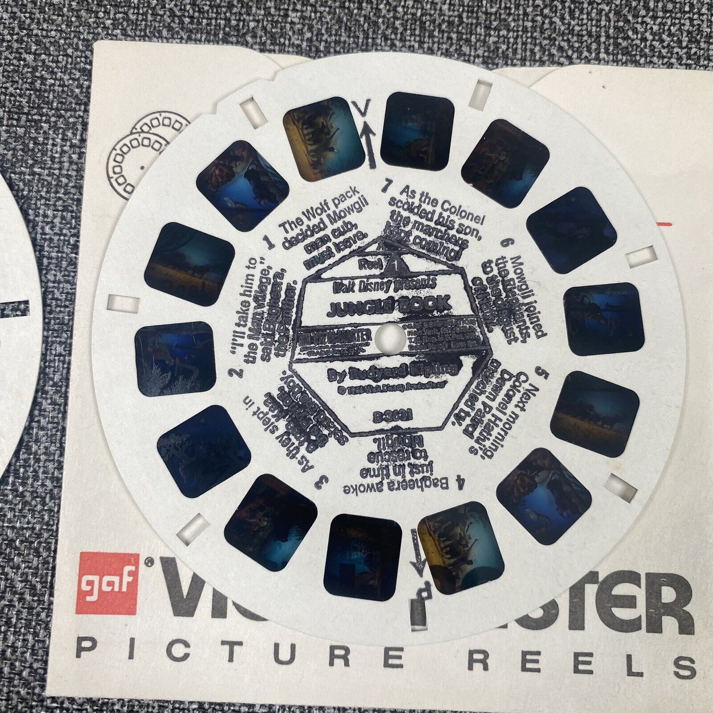 Disney's Disney The Jungle Book Kipling view-master 3 Reels Packet set