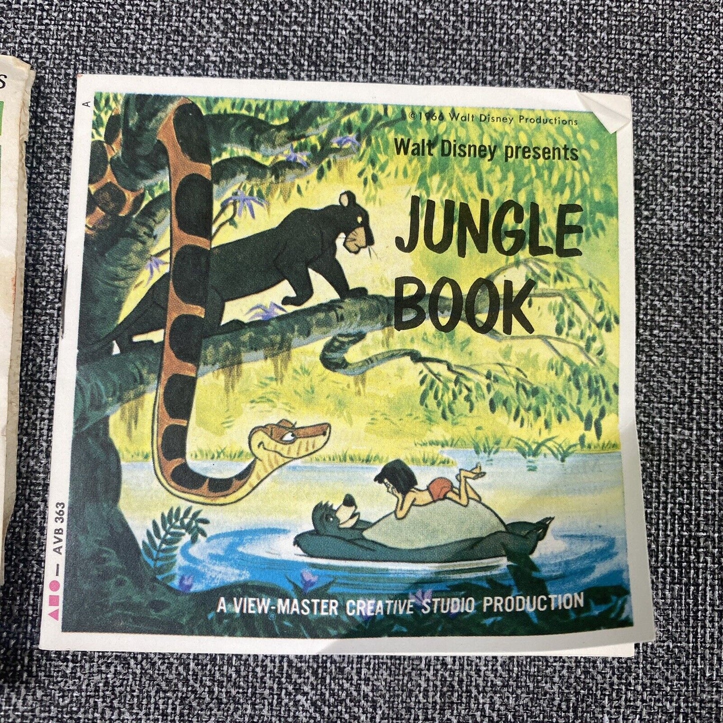 Disney's Disney The Jungle Book Kipling view-master 3 Reels Packet set