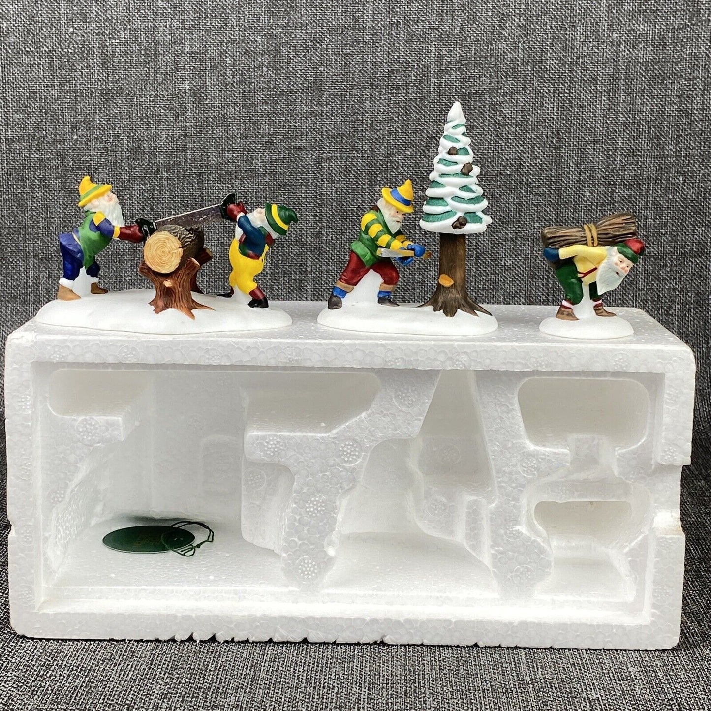 Department56 North Pole Series Santa’s Woodworks & Woodsman Elves