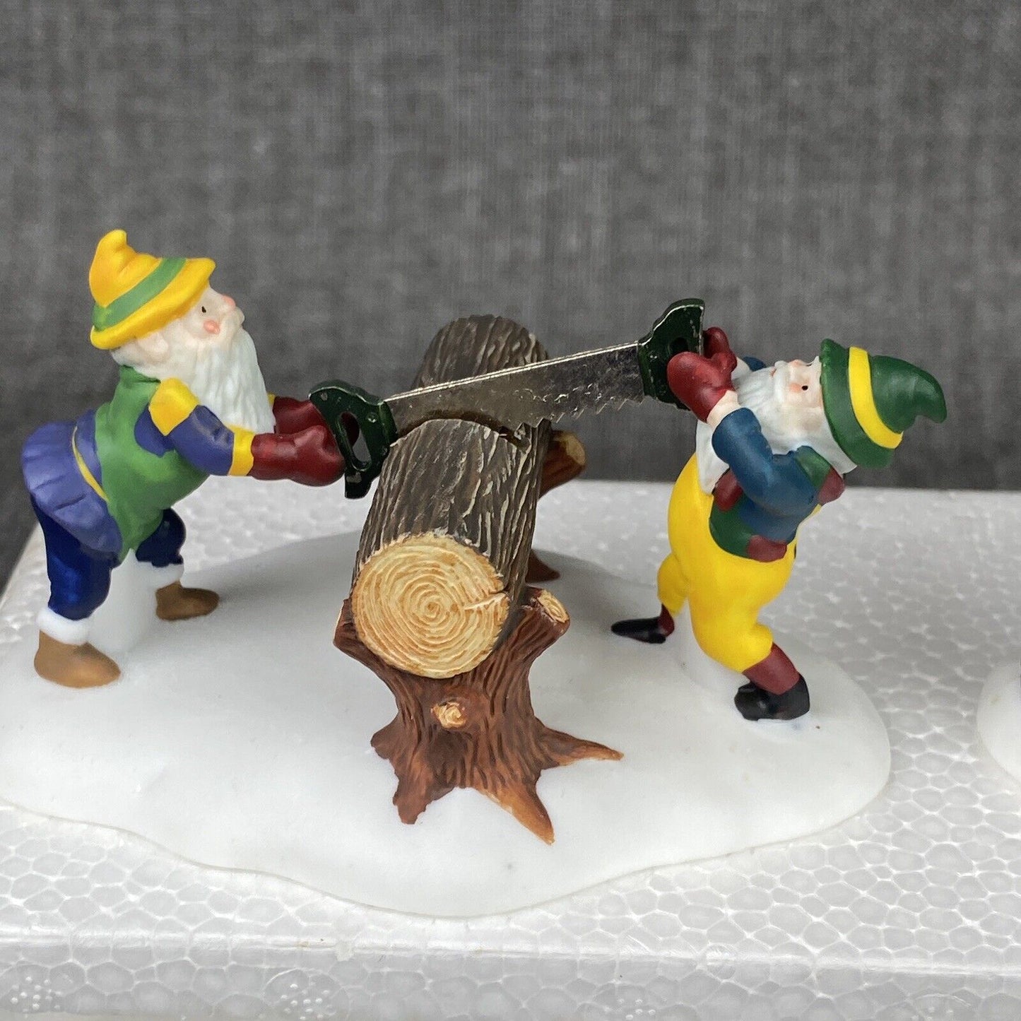 Department56 North Pole Series Santa’s Woodworks & Woodsman Elves