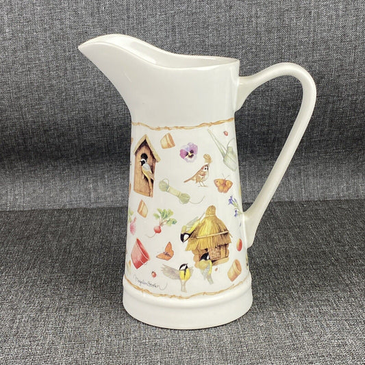 Marjolein Bastin Pitcher Nature's Sketchbook Butterflies Hallmark 10" Wildflower