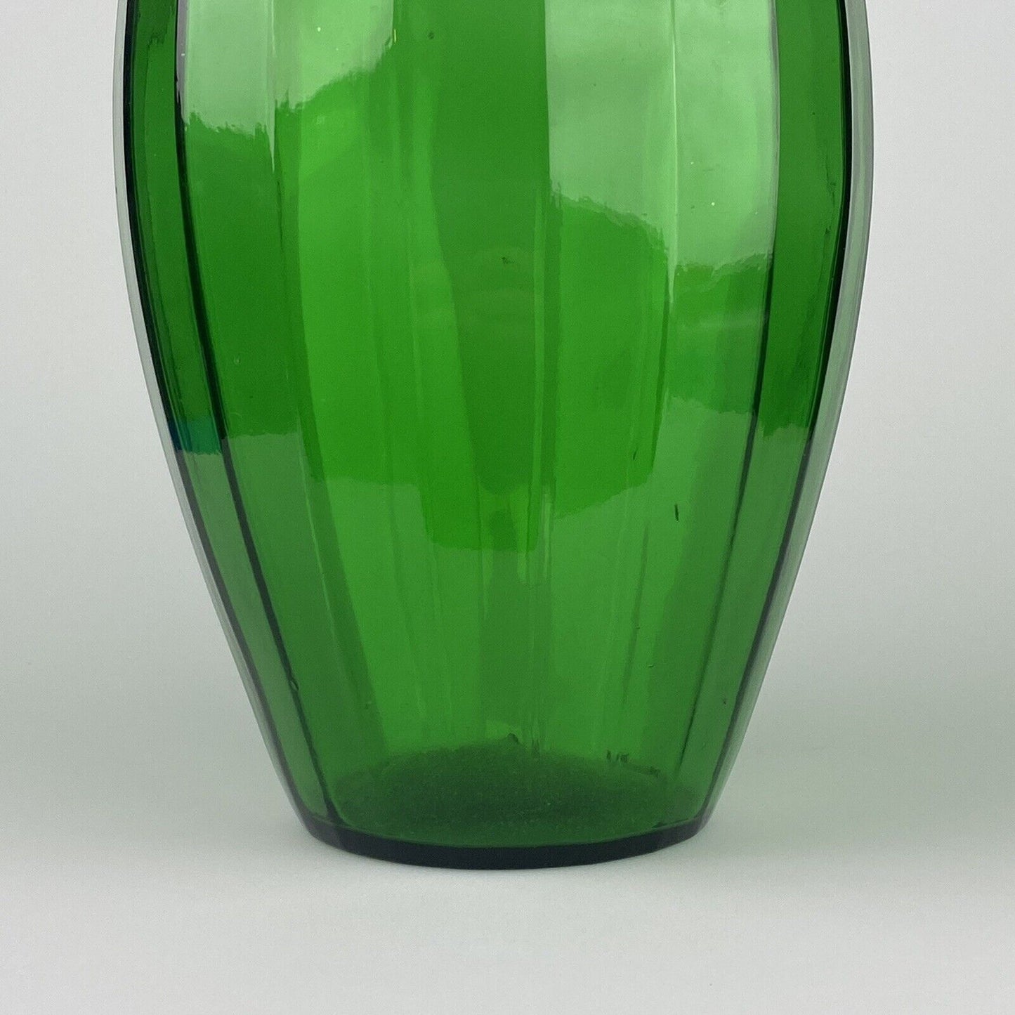 Vintage Glass Vase Emerald Green 12"