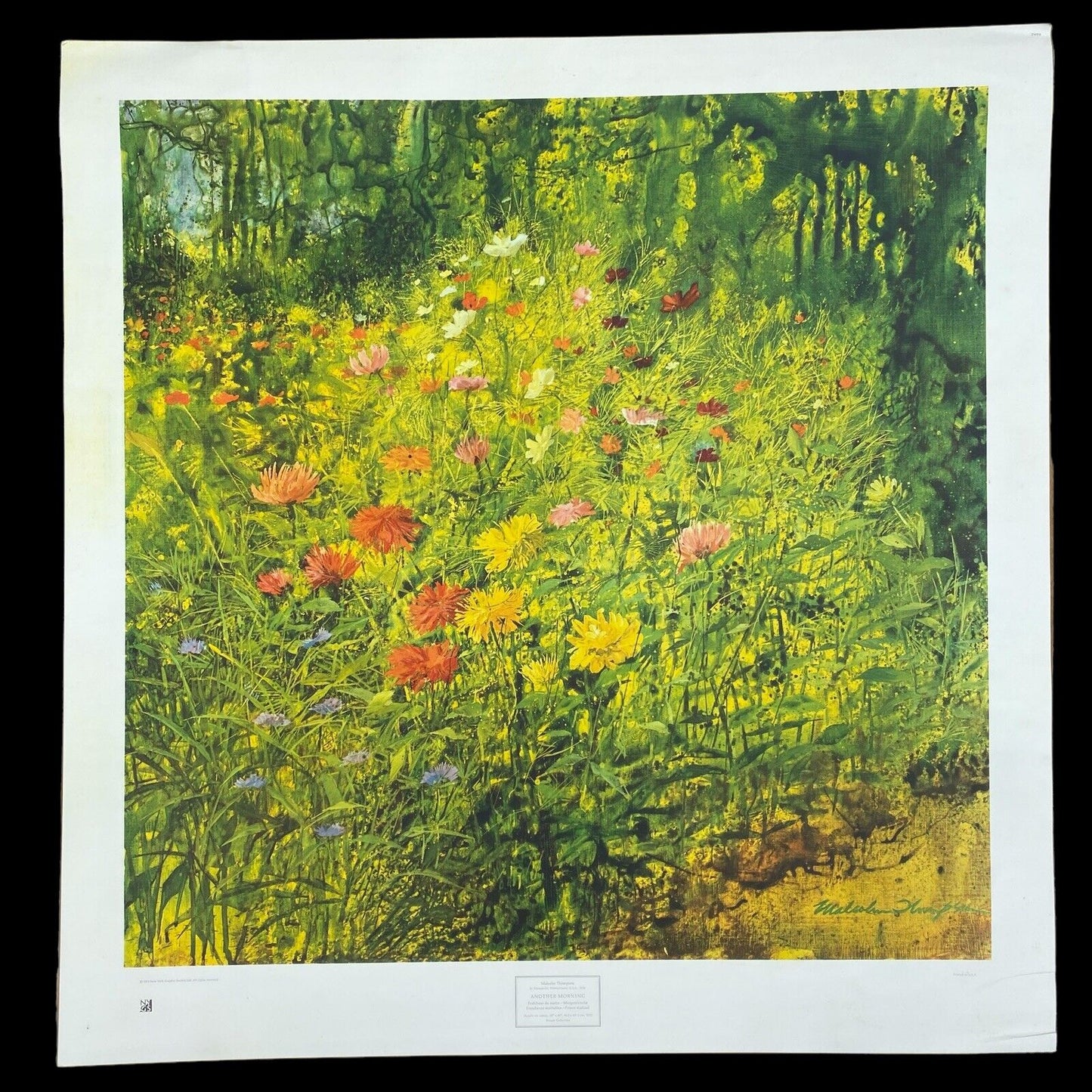 Vintage Malcolm Thompson "Another Morning" NYGS 1973 Art Print 32 X 33