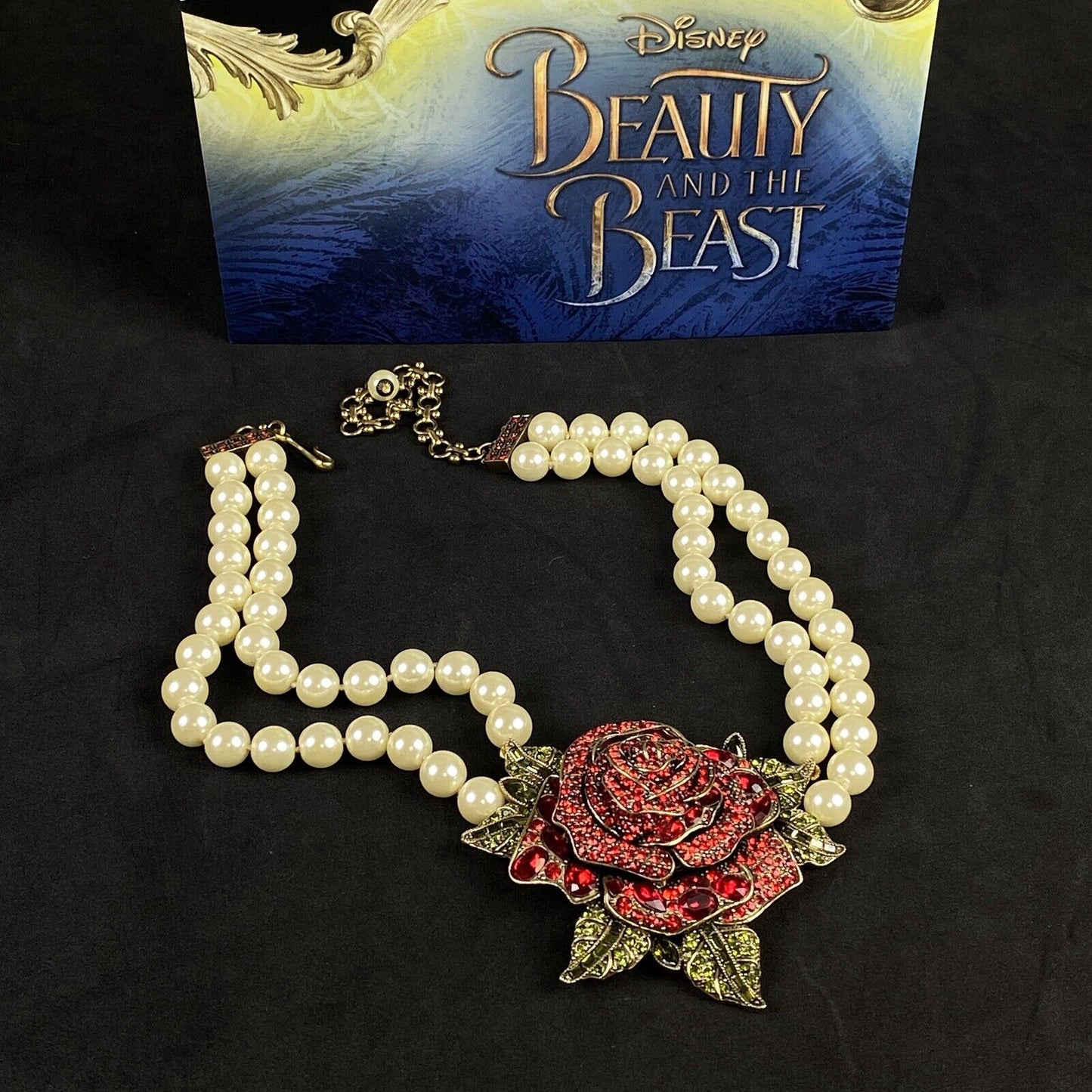 Heidi Daus Set Beauty And The Beast Necklace with Original Box and Paperwork