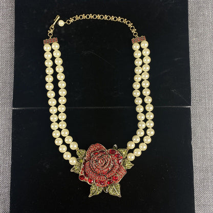 Heidi Daus Set Beauty And The Beast Necklace with Original Box and Paperwork