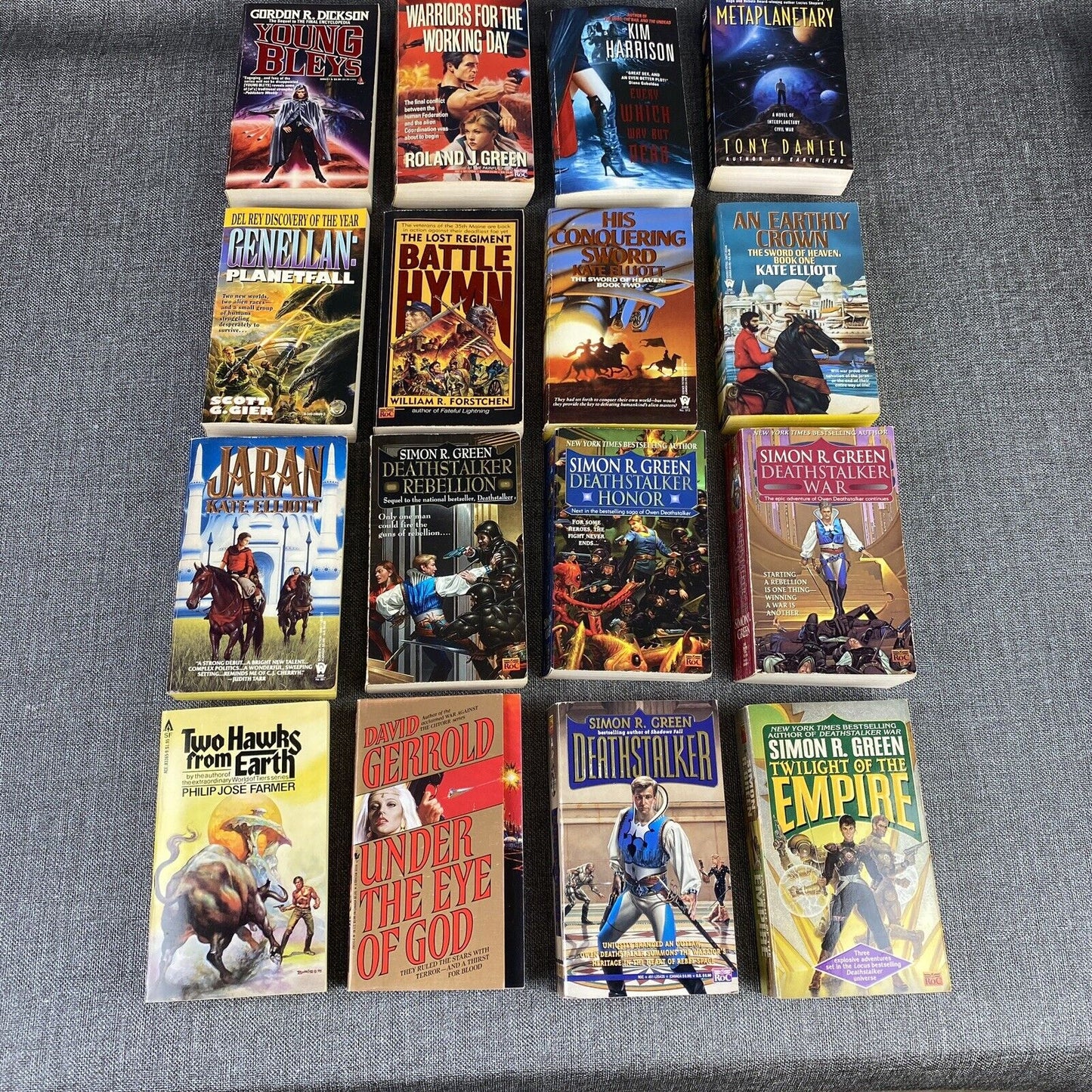 Lot of 16 SciFi Books - David Gerald, Philip Farmer, Simon Green, etc