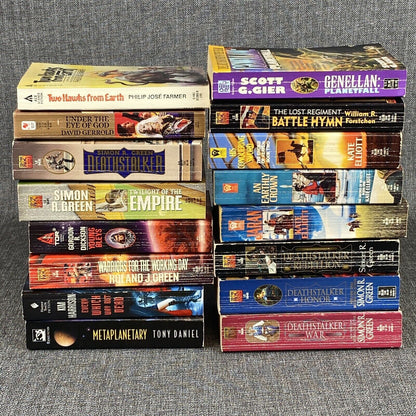 Lot of 16 SciFi Books - David Gerald, Philip Farmer, Simon Green, etc