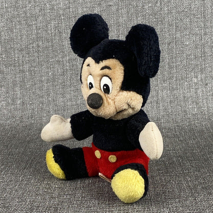 Vintage Mickey Mouse Plush Stuffed Animal Toy Doll Walt Disney World Disneyland