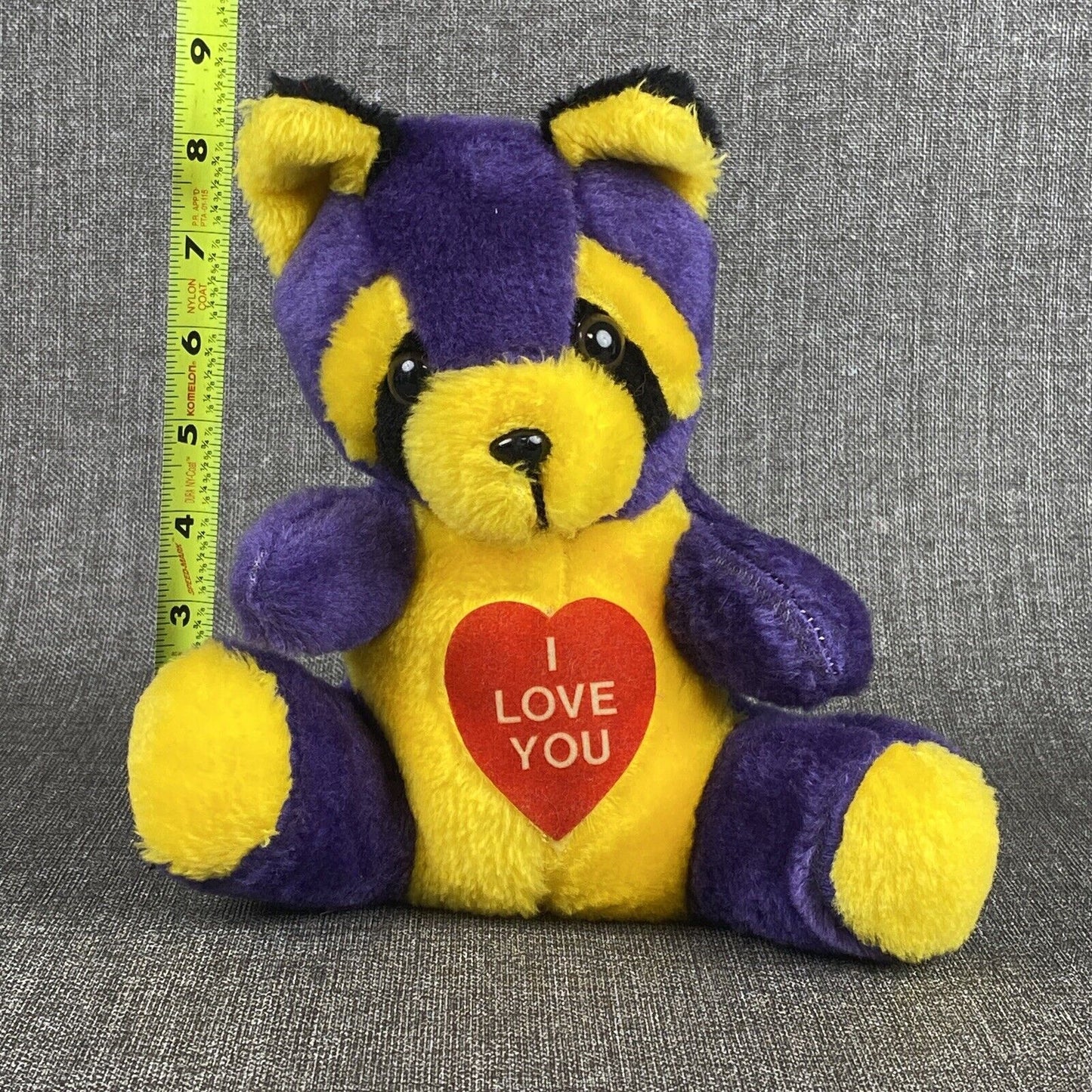 Vintage Allentown Toy Bear I Love You Plush Stuff Animal 9" sitting