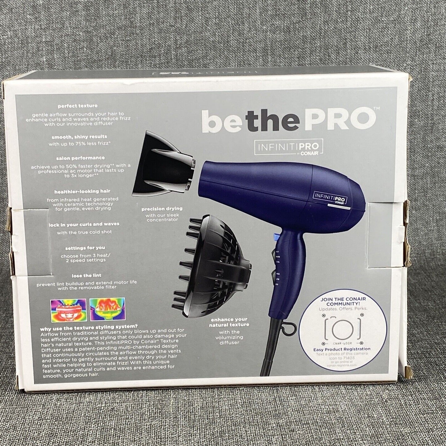 Conair INFINITIPRO Natural Texture Styling System Hair Dryer