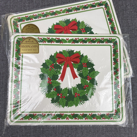 Hallmark Christmas Tree Placemats Set of 2 (14 total)Holiday Table Setting Decor