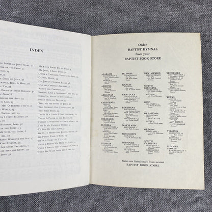 Baptist Hymnal - Southern Baptist Convention Souvenir Edition Vintage 1958