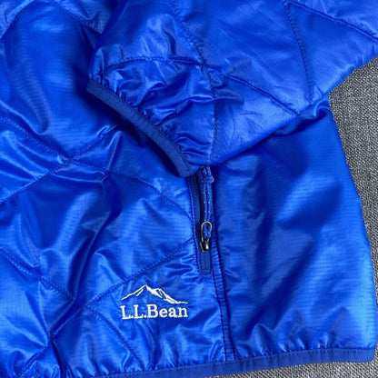 L.L. Bean Down Pull over Jacket Blue Size M EUC