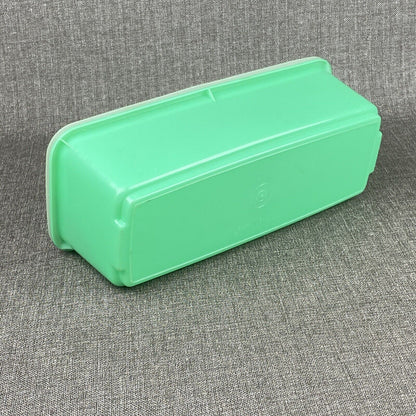 Vintage Tupperware  # 782-7 Jadeite Green Celery Vegetable Keeper 3 Piece Set