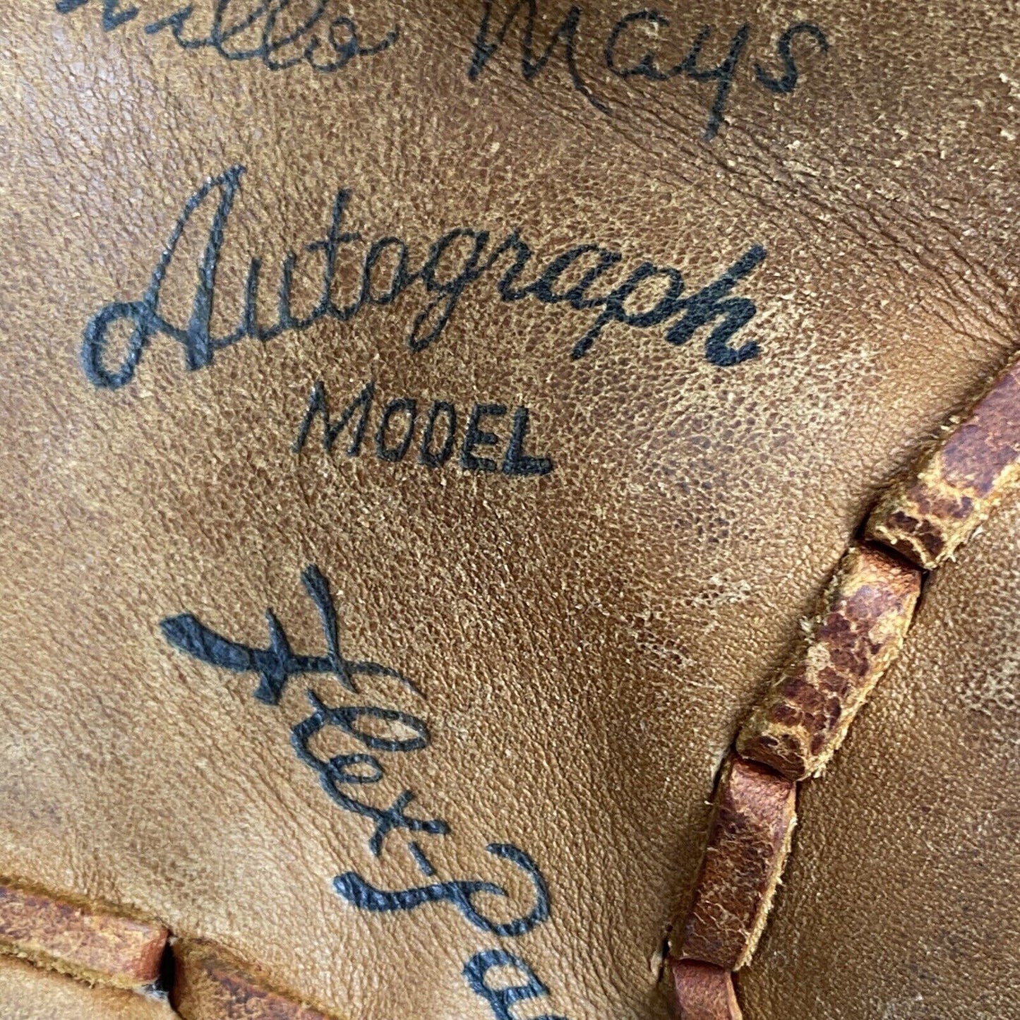 Vintage Baseball Glove MacGregor G1286 Willie Mays Personal Model