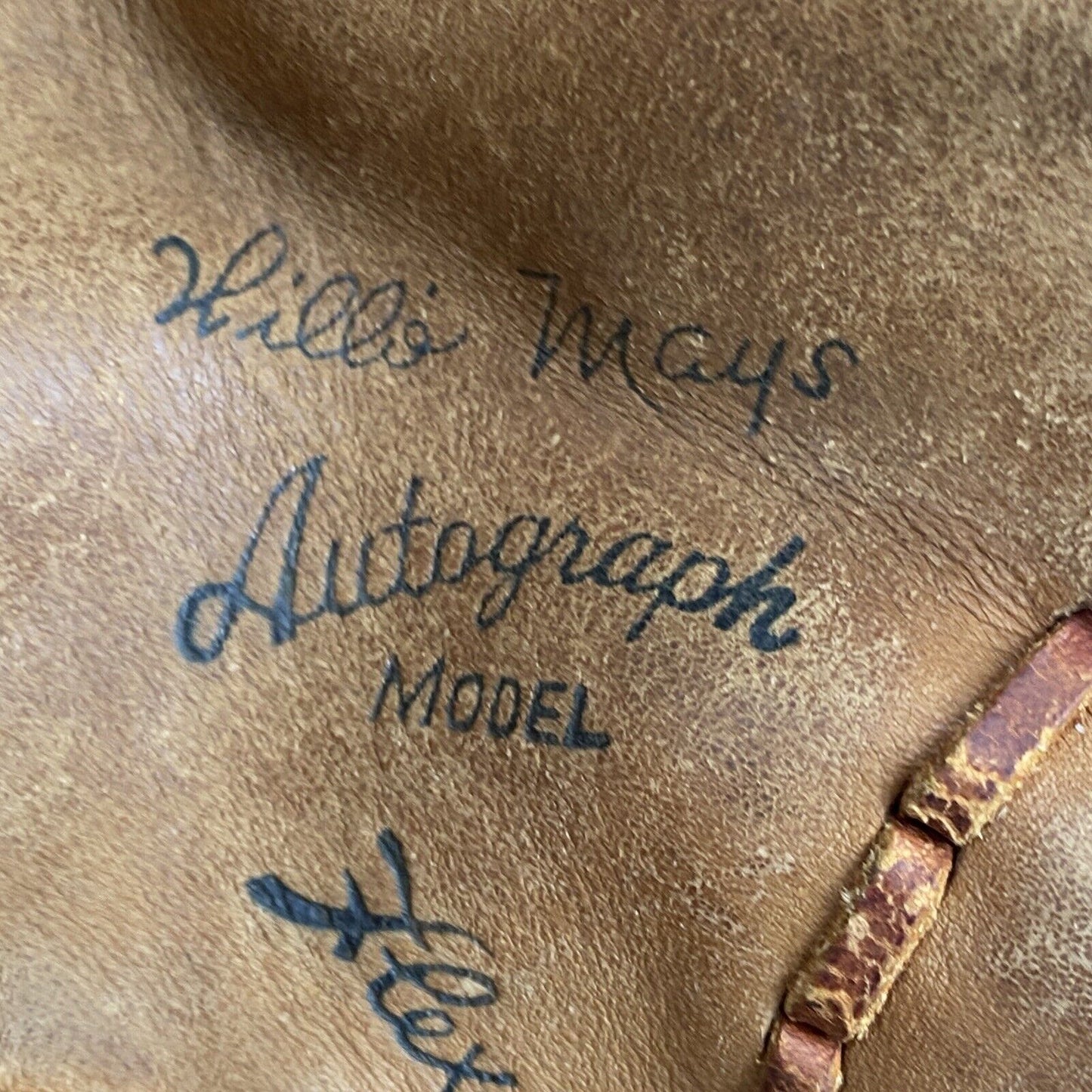 Vintage Baseball Glove MacGregor G1286 Willie Mays Personal Model