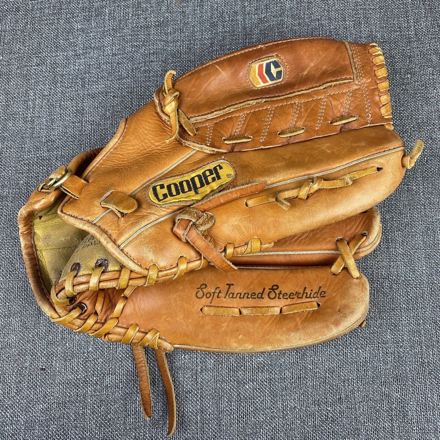 Vintage COOPER Baseball Mitt Pro Style Diamond Superline 845 Leather Glove RHT