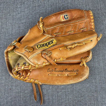 Vintage COOPER Baseball Mitt Pro Style Diamond Superline 845 Leather Glove RHT