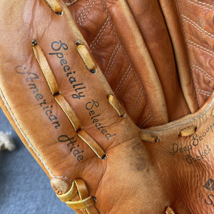 Vintage COOPER Baseball Mitt Pro Style Diamond Superline 845 Leather Glove RHT