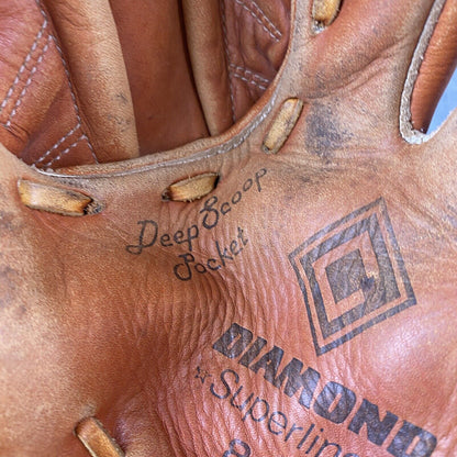 Vintage COOPER Baseball Mitt Pro Style Diamond Superline 845 Leather Glove RHT