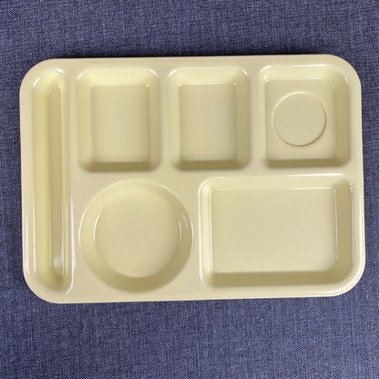 SILITE Divided Trays #614 Lilac School Cafeteria Lunch Set of 5 USA Vintage