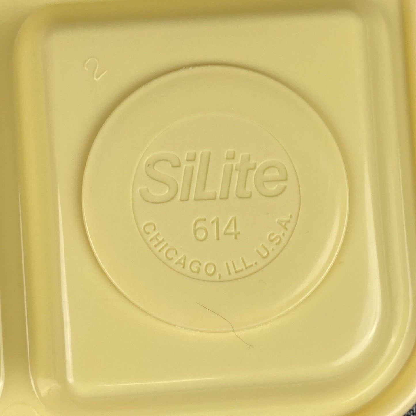 SILITE Divided Trays #614 Lilac School Cafeteria Lunch Set of 5 USA Vintage