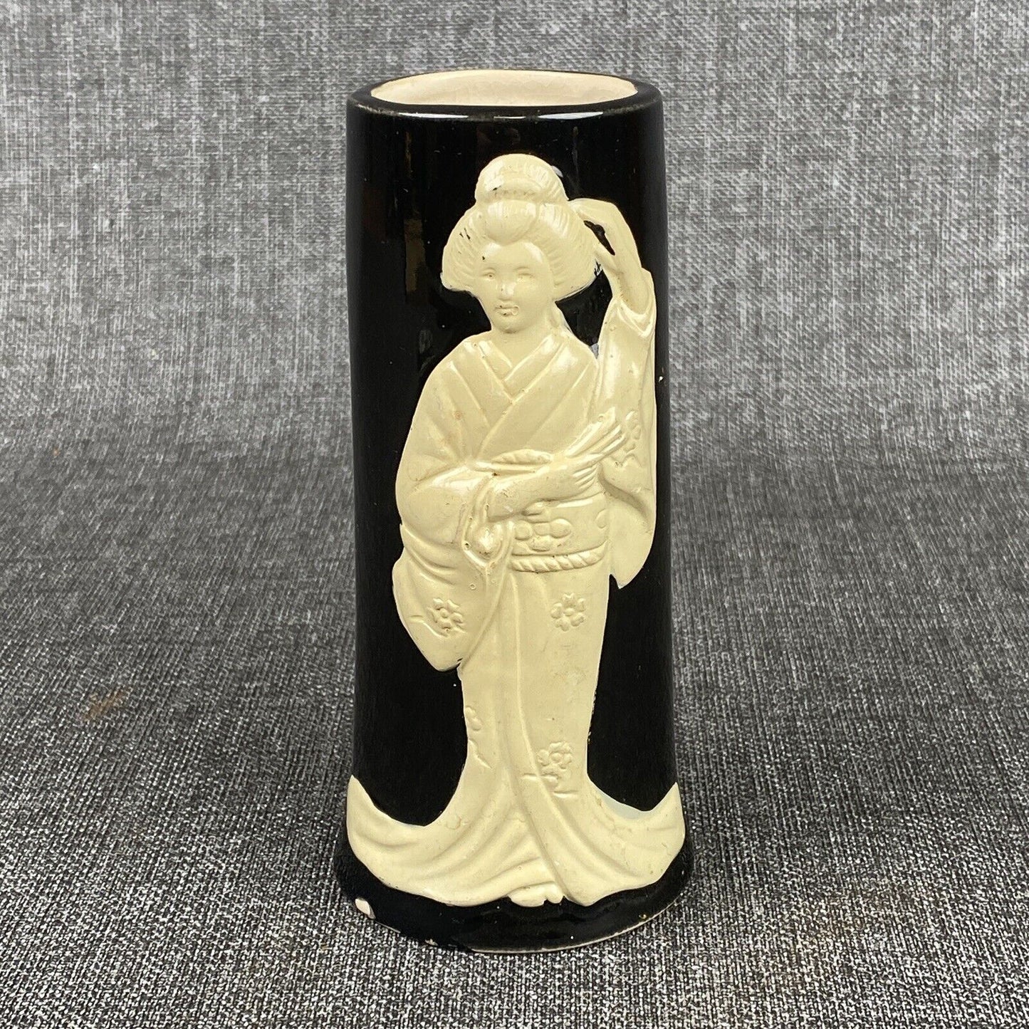 Vintage Vase Geisha Otagiri OMC Japan 6" Tall READ