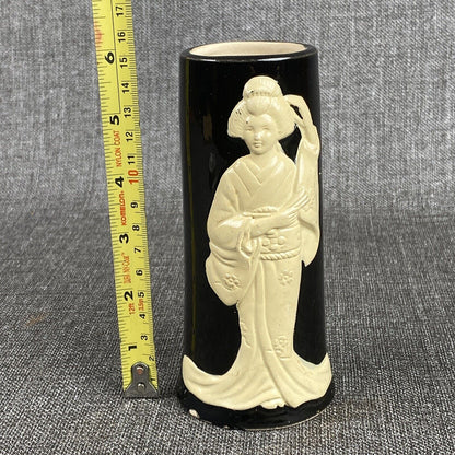 Vintage Vase Geisha Otagiri OMC Japan 6" Tall READ