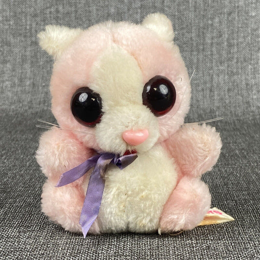 Vintage 1979 Russ Berrie Peepers Big Eye Kitten Plush Stuffed Toy 5"