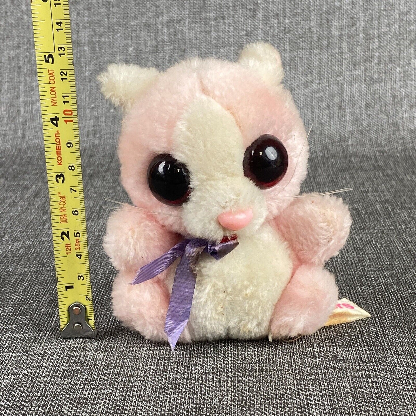 Vintage 1979 Russ Berrie Peepers Big Eye Kitten Plush Stuffed Toy 5"