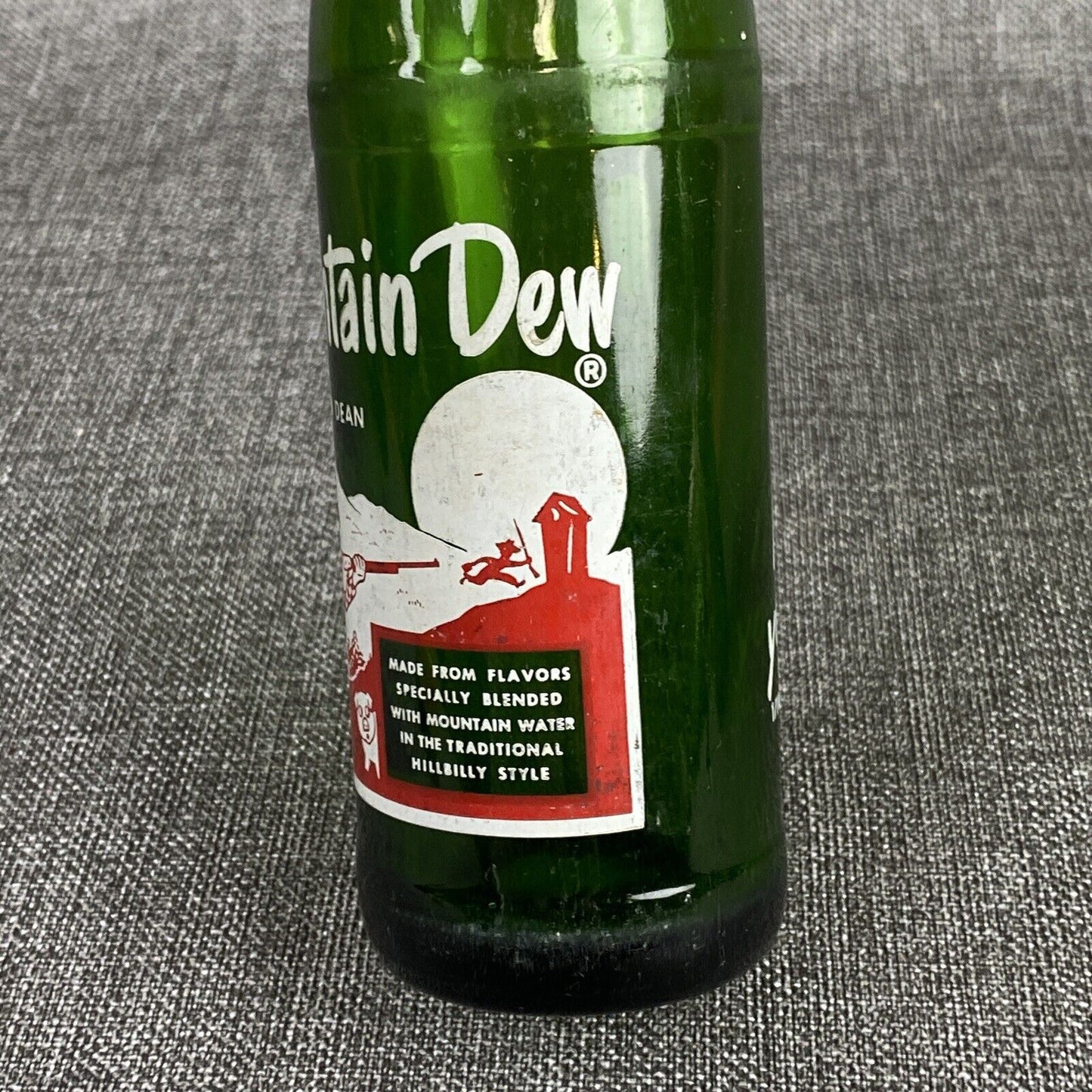 Vintage Mountain Dew 10 oz. Bottle Dick and Dean Bottle