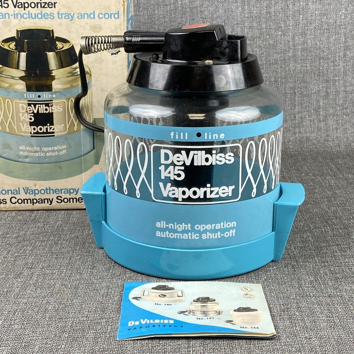 Vintage 1960s DeVilbiss All-Night Vaporizer Humidifier VIDEO