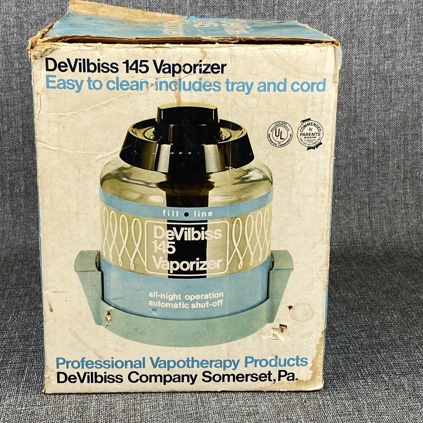 Vintage 1960s DeVilbiss All-Night Vaporizer Humidifier VIDEO