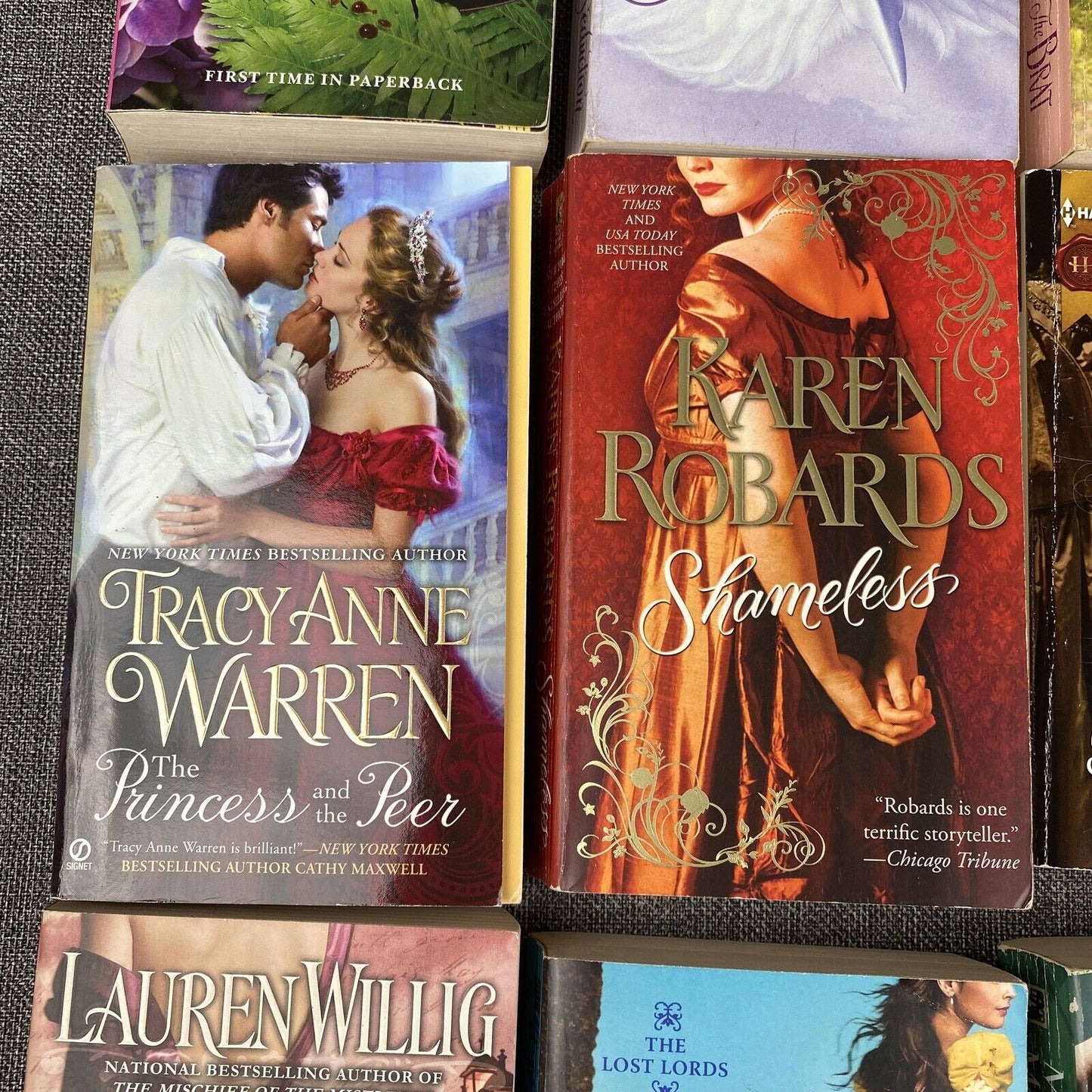 Lot of 10 Romance Novels Vintage Paperback, Amanda Quick, Karen Robards  etc...