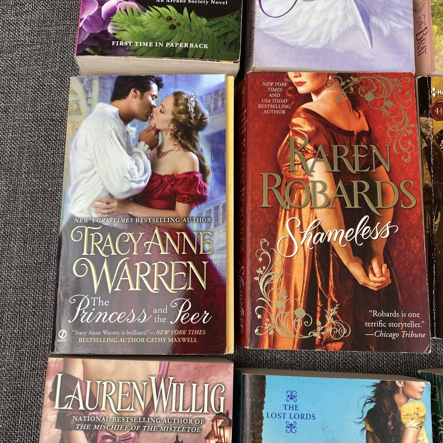 Lot of 10 Romance Novels Vintage Paperback, Amanda Quick, Karen Robards  etc...