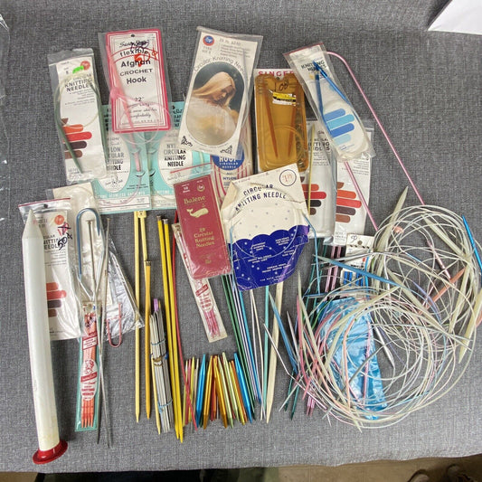 Large Lot of New Knitting Needles Susan Bates~Beye~Hero etc