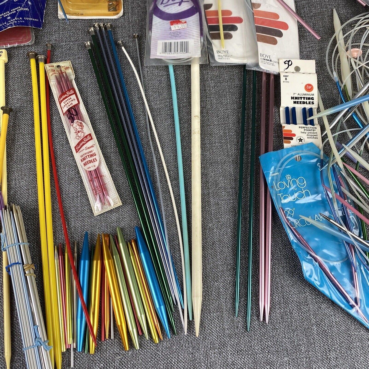 Large Lot of New Knitting Needles Susan Bates~Beye~Hero etc