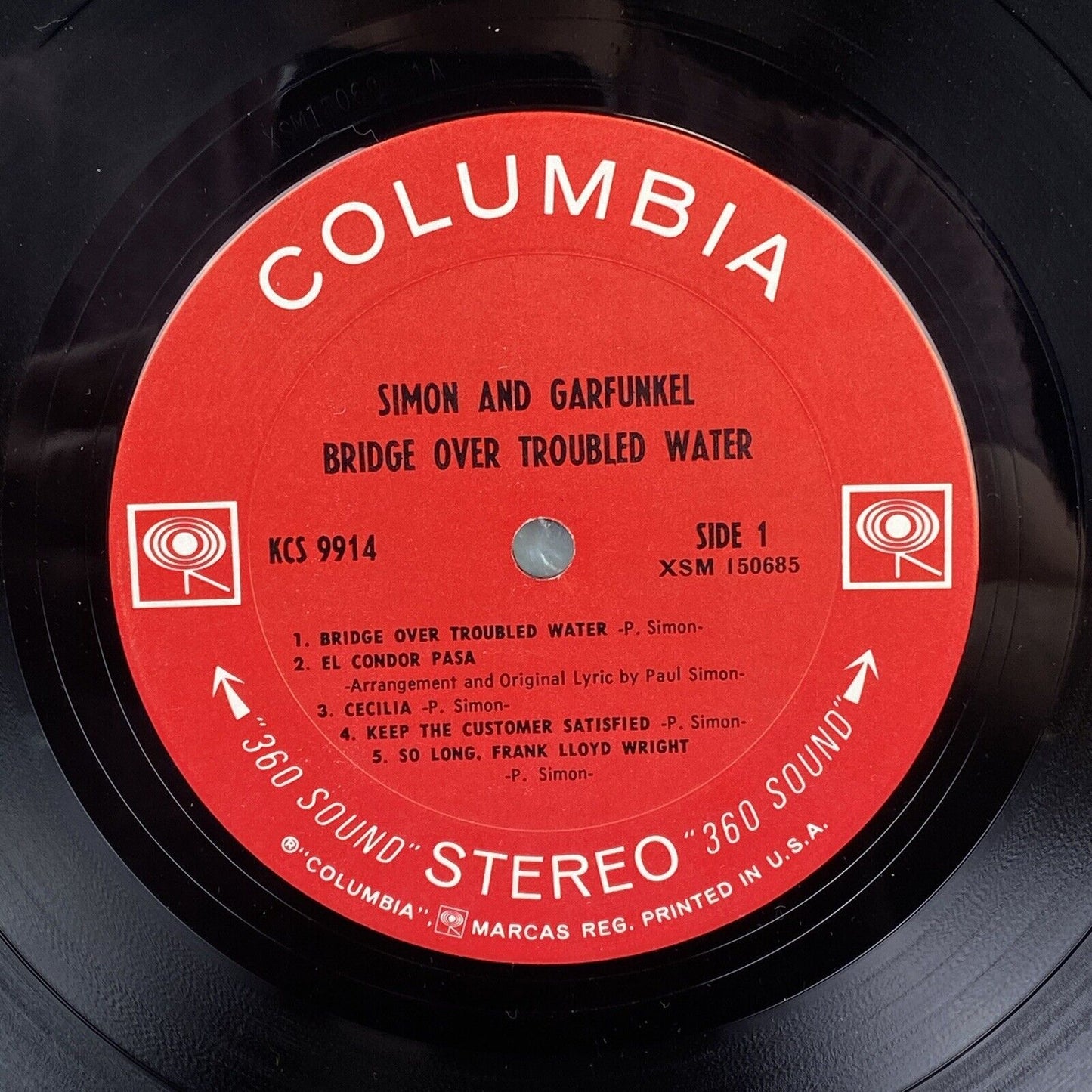 SIMON & GARFUNKEL Bridge Over Troubled Water COLUMBIA LP VG+ 2-Eye