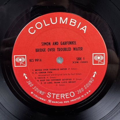 SIMON & GARFUNKEL Bridge Over Troubled Water COLUMBIA LP VG+ 2-Eye