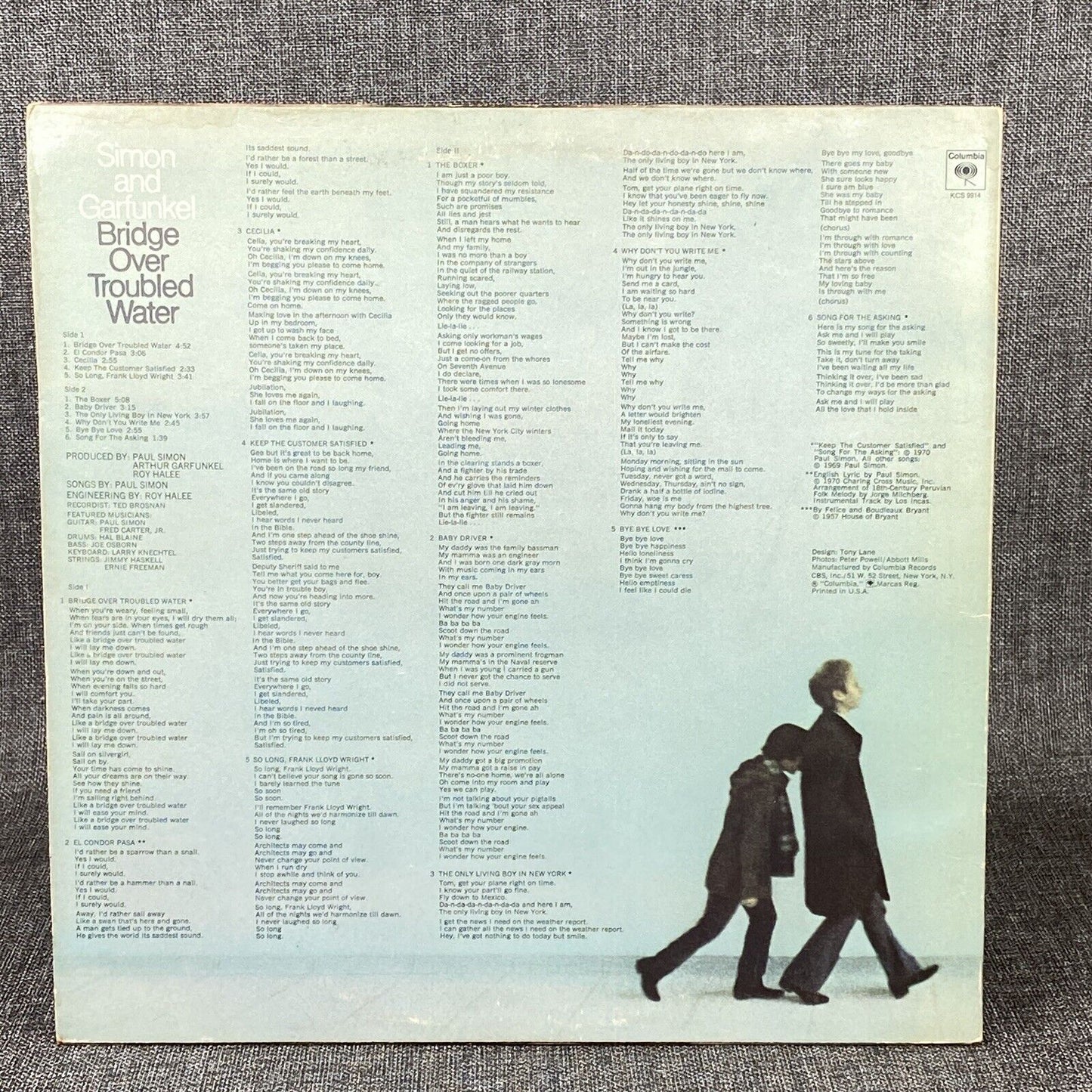 SIMON & GARFUNKEL Bridge Over Troubled Water COLUMBIA LP VG+ 2-Eye