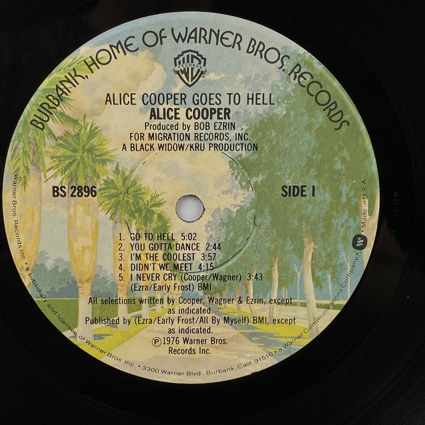 Alice Cooper Goes to Hell Vinyl 1976 VG